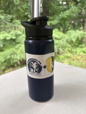 Navy Blue Water Bottle