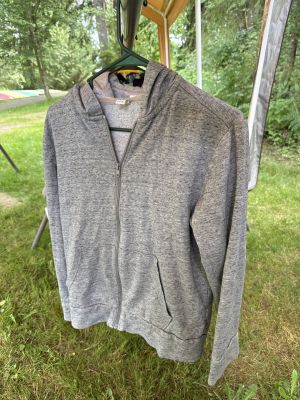 Gray Zip-Up Hoodie