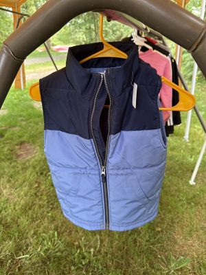 Navy and Blue Puffer Vest