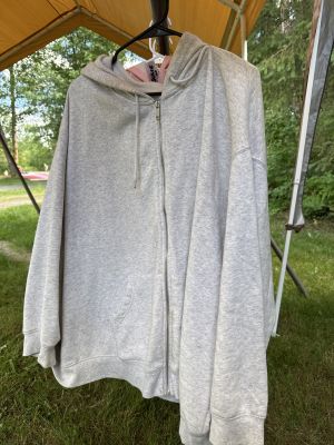 Gray Zip-Up Hoodie