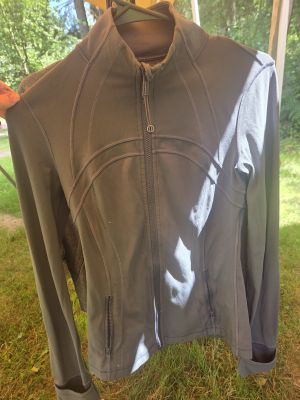 Gray Zip-Up Athletic Jacket