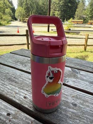 Pink Yeti Kids Water Bottle