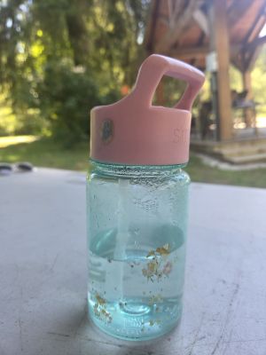 Pink Lid Water Bottle