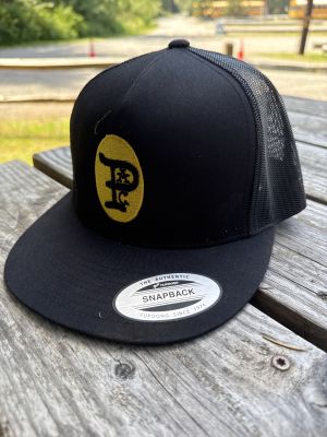 Black Snapback Trucker Hat