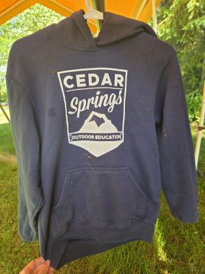 Navy Cedar Springs Hoodie