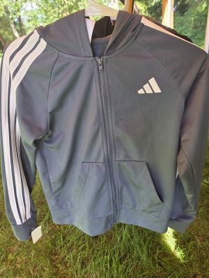Gray Adidas Zip Hoodie