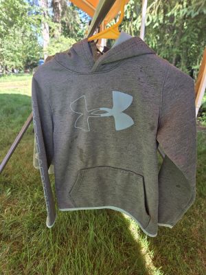 Gray Under Armour Hoodie