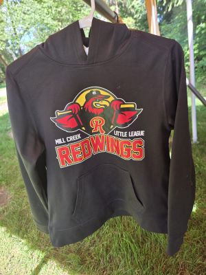 Black Redwings Little League Hoodie