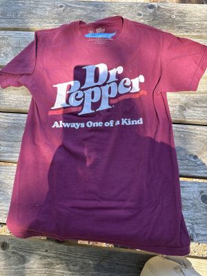 Red Dr. Pepper women’s tee shirt