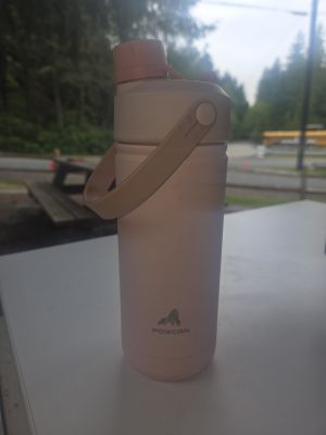 Pink Powcan Water Bottle