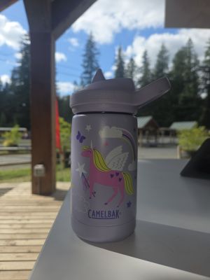 Purple Camelbak Unicorn Bottle