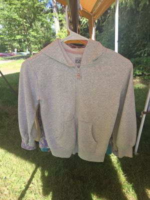 Gray Zip-Up Hoodie