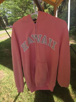 Pink Hawaii Zip Hoodie
