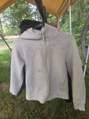 Gray Zip-Up Hoodie