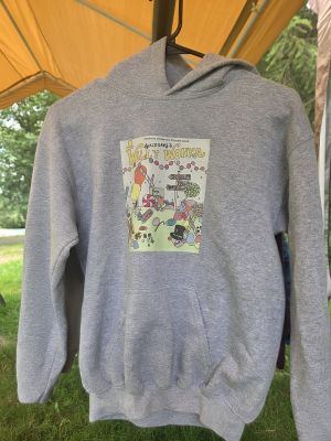 Gray Willy Wonka Hoodie