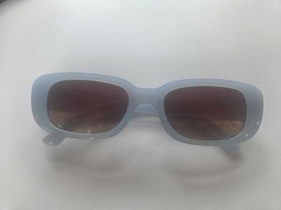 Light Blue Rectangular Sunglasses
