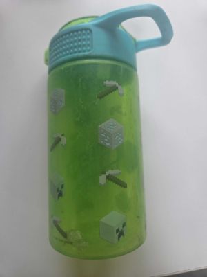 Green Minecraft Water Bottle