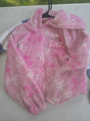 Pink Barbie Fuzzy Hoodie