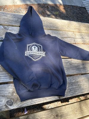 Navy blue defenders sweatshirt