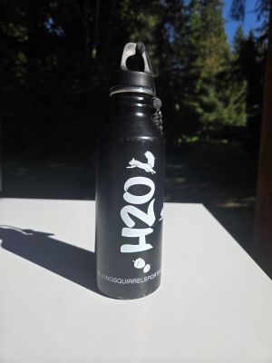 Black Flying Squirrel Water Bottle