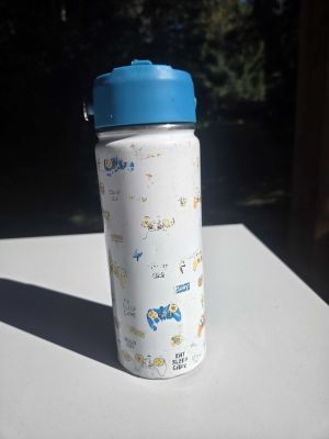 White Video Game Water Bottle