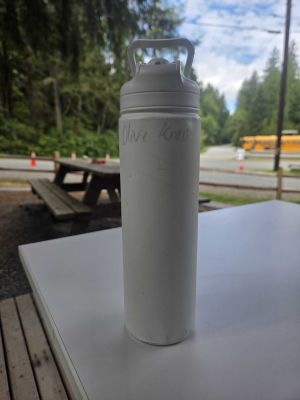 White Insulated Water Bottle