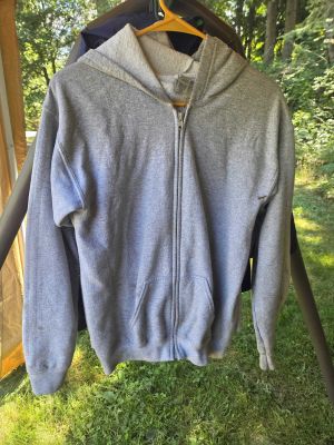 Gray Zip-Up Hoodie