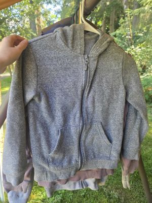 Gray Zip-Up Hoodie