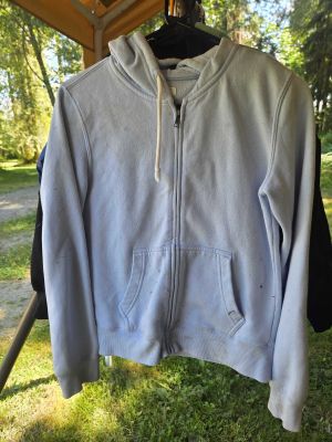 Light Blue Zip-Up Hoodie