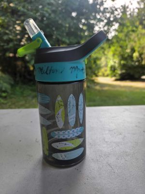 Surfboard Print Water Bottle