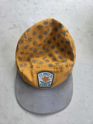 Yellow Floral "Flower Child" Cap