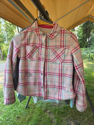 Pink Plaid Flannel Shirt
