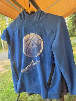 Blue Basketball Hoodie Jacket