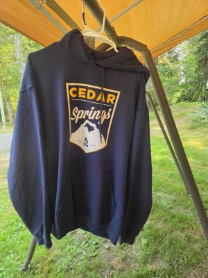 Navy Cedar Springs Hoodie