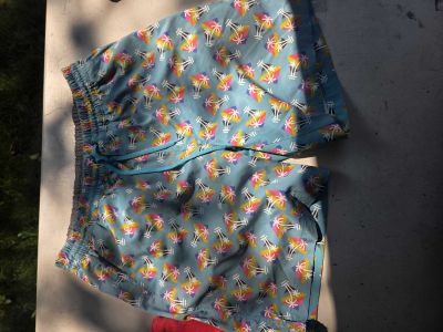 Blue Palm Tree Shorts
