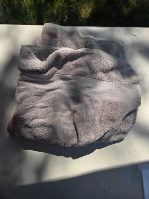 Gray Terry Cloth Towel