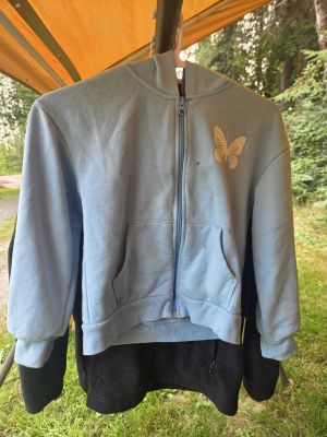 Light Blue Zip Hoodie