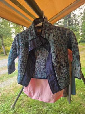Teal Textured Quilted Jacket