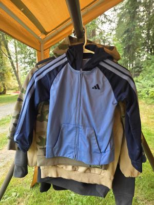 Blue Adidas Zip Hoodie
