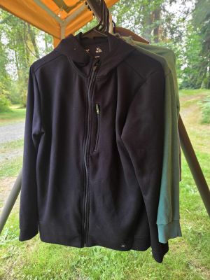 Black Zip-Up Hoodie