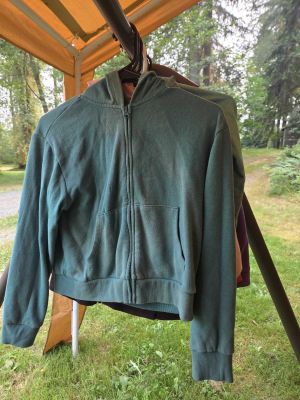 Teal Zip-Up Hoodie