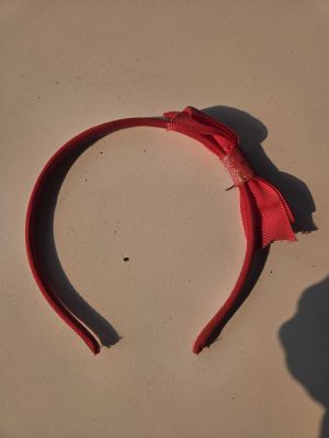 Red Headband with Bow