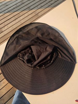 Black Wide-Brim Sun Hat