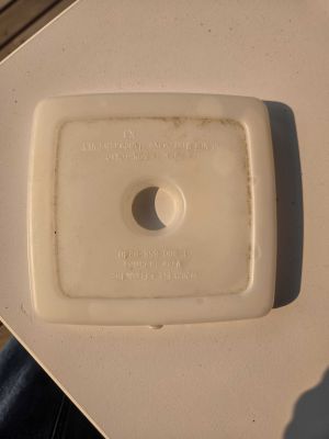 White Plastic Container Lid