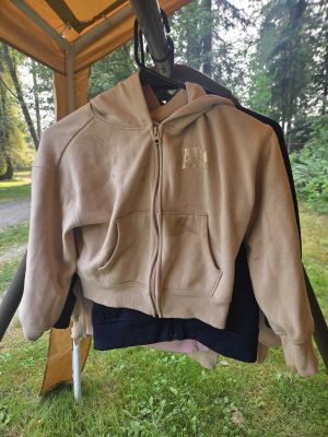 Tan Zip-Up Hoodie