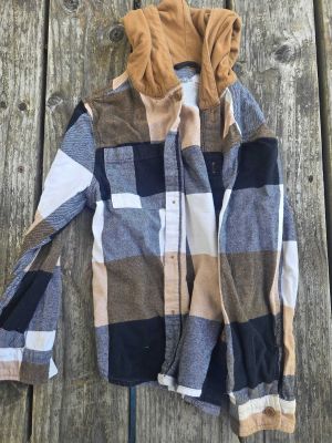 Plaid Flannel Hooded Jacket