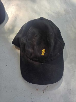 Black Baseball Cap Knight Logo