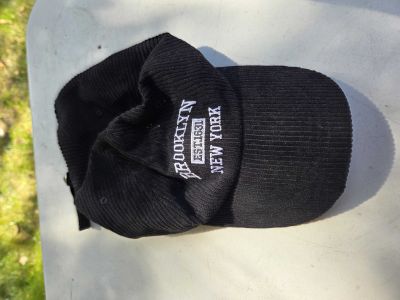 Black Corduroy Brooklyn Cap