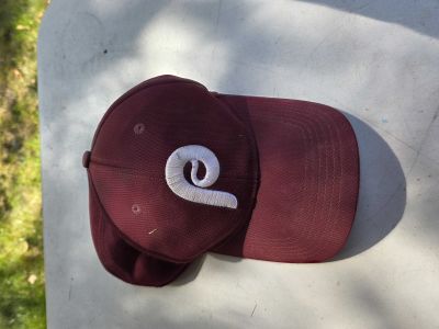 Maroon Baseball Cap with Logo