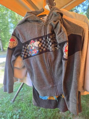 Gray Mario Kart Hoodie